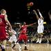 Michigan sophomore Trey Burke shoots in the game against Saginaw Valley State on Monday. Michigan won 76-48. Daniel Brenner I AnnArbor.com